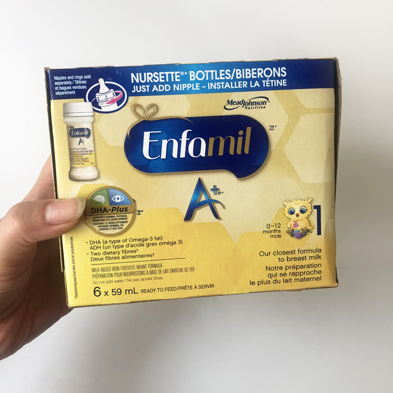 Spot Canada Beauty & Johnson Section 1 Section Water Milk Liquid Milk 6 * 59ml That Is Drinking Type Liquid Milk Portable Packaging