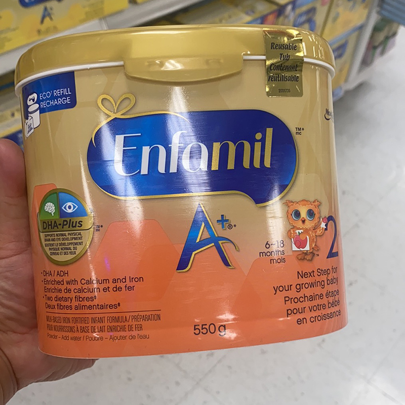 Spot Canada Beauty Johnson & Johnson 2 segment infant 2 powder Enfamil A canned 550g with dha