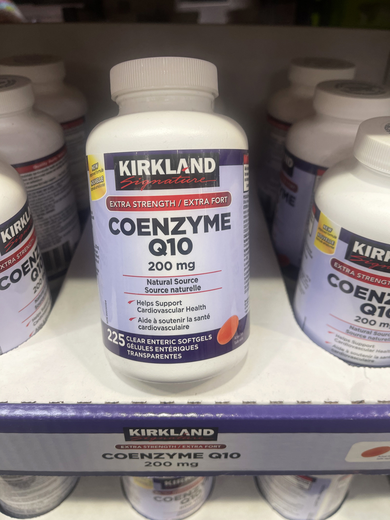 Spot Canada imports Lankirkland coenzyme Q10 soft capsule 200mg 225 grain to protect the heart