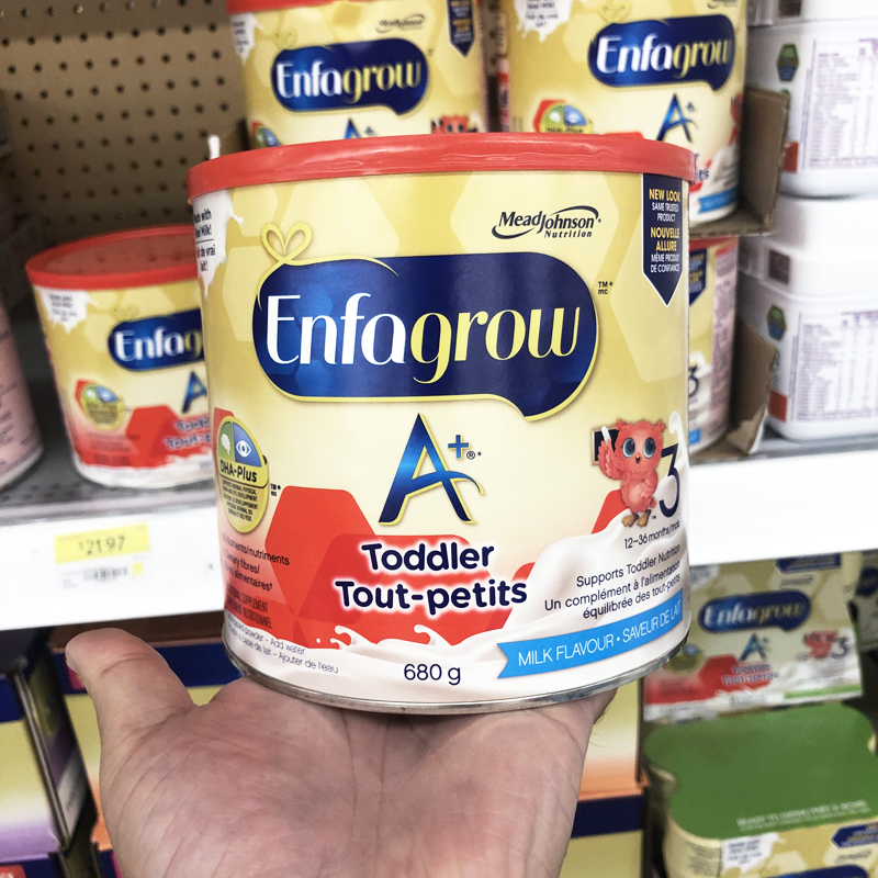 Spot Imports Canada Beauty & Johnson 3 Segments Infant Milk Powder Three Paragraphs 1-3 Year Old Original Vanilla Taste 907g