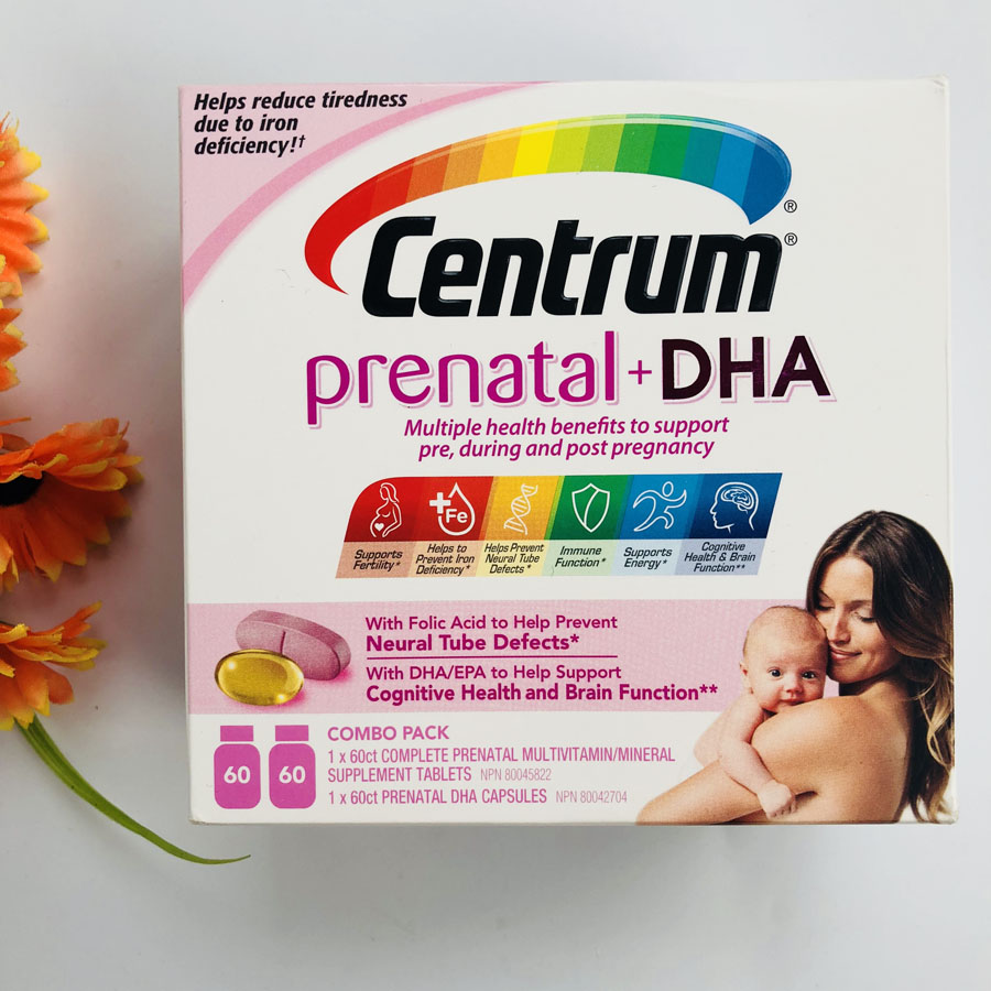 Spot Canada Centrum Good Storing Pregnant Women Multivitamin 60 Capsules + DHA60 Capsules Pregnancy Preparation