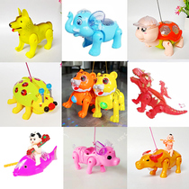 New childrens electric go-to rope toy luminous music tiger piglet puppy ladybug will run the night market for a hot sell