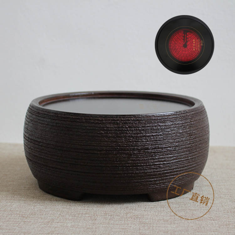 Ask Guzhai old rock mud electric pottery furnace silent tea stove iron pot copper pot pottery special electric heating wire tea brewing water stove waterproof