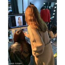 Mrs Qian cashmere coat womens long 2019 popular small double-sided over-the-knee wool coat