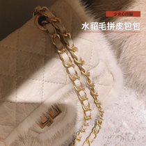 Mrs Qians Sydney custom girl heart burst Which girl does not love mink fur fight leather bag