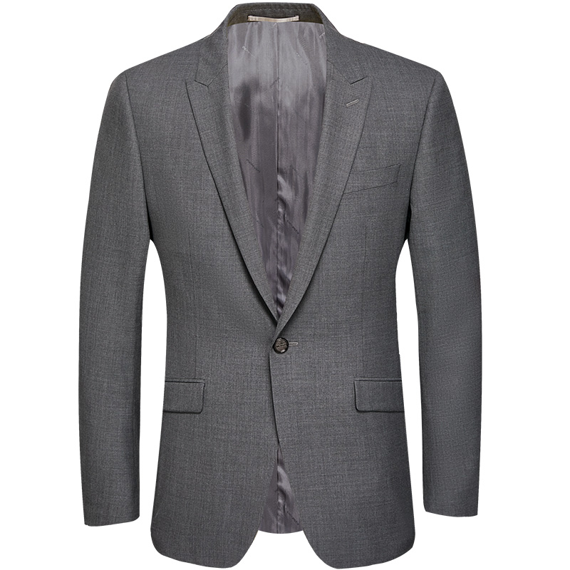 Chúc mừng chim mùa xuân mới Men Business Suit chính Suit Một gai Collar một len ​​oằn Trim Suit