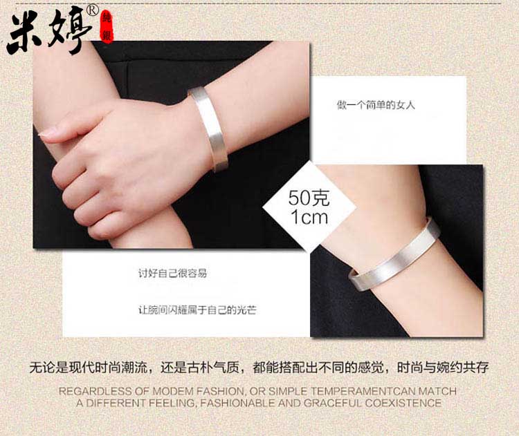 999 tinh khiết bạc bracelet sterling silver bracelet handmade bạc bracelet bạc đồ trang trí cho nam giới và phụ nữ có thể được tùy chỉnh chữ miễn phí