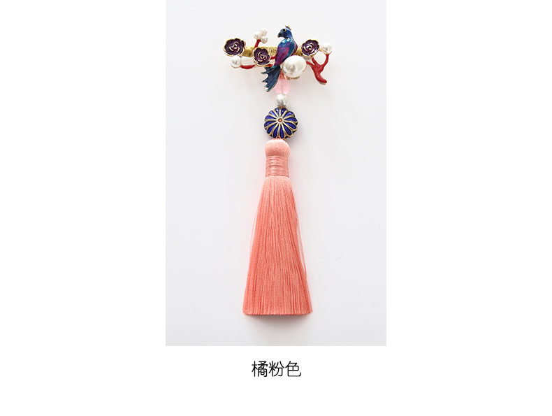 [Hạnh phúc] Xiaoshan của nhà với sườn xám handmade cổ điển cloisonne tassel trâm nổi mặt dây chuyền