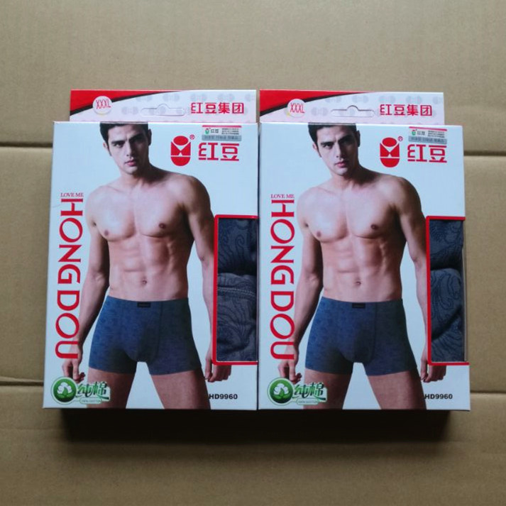 Đậu đỏ chính hãng đầy đủ cotton in quần lót nam boxer Đồ lót tam giác Điều trị giải phóng mặt bằng 4 quan lot nu danh cho tuoi 16