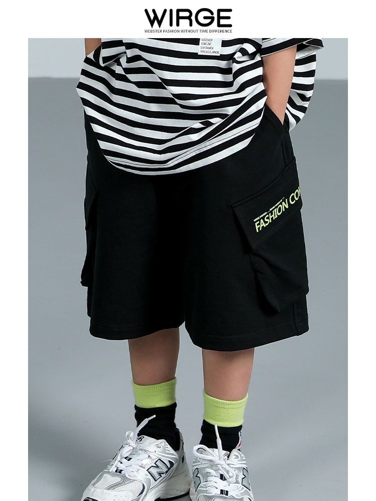 Webster's children's clothing boys' shorts summer clothes children's pants overalls thin section cotton big children's summer 2022 new