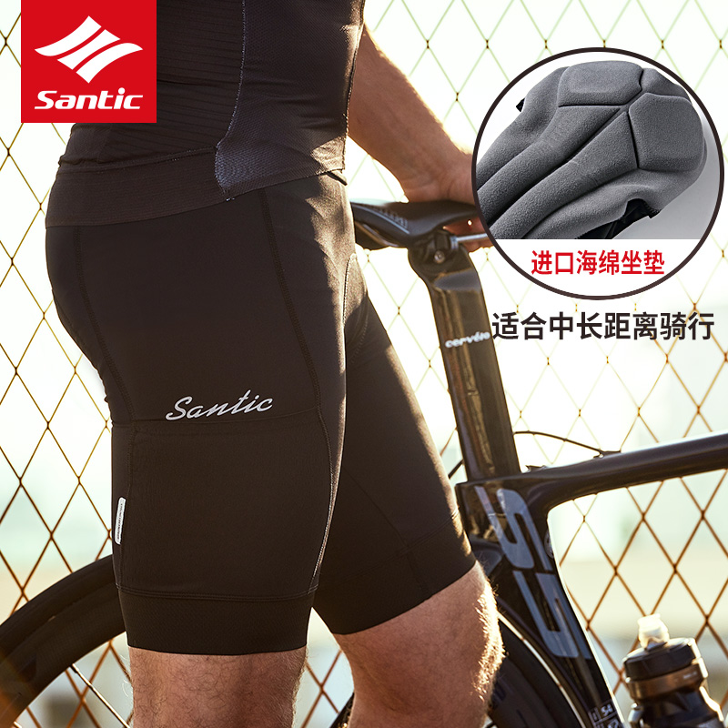 Sen Getaway Santic Riding Pants Highway Bike Shorts Sponge Cushion Breathable Perspiration Male Riding Kit