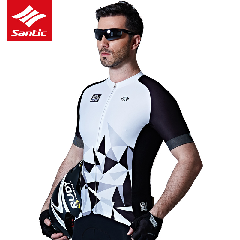 Santic Sen Getaway New Pint Riding Suit Summer Short Sleeve Bike Ride on the road car ride to the male