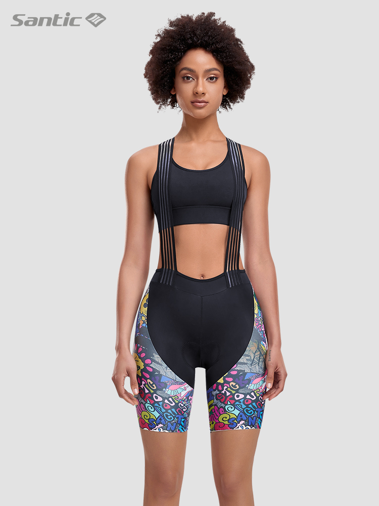 Santic Sendi passenger 2022 Spring and Summer 2022 new cycling strap four - deck pants female bicycle sweat bike shorts