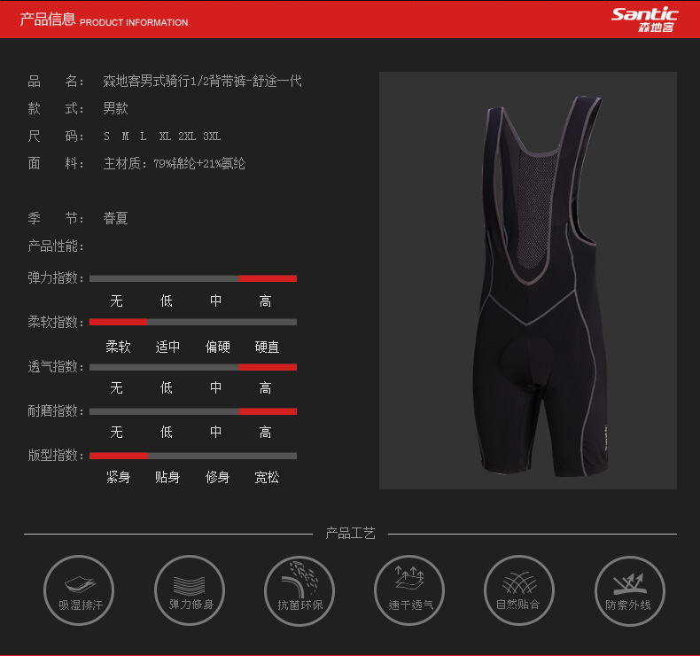 Vêtement cyclisme homme SANTIC - Ref 2232144 Image 27