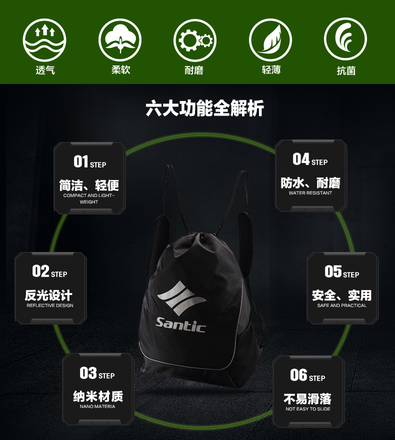 Sacoche pour vélo SANTIC - Ref 2216851 Image 8