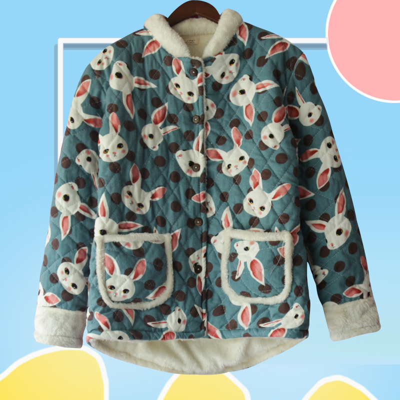 Flannel pyjama nam và nữ mùa thu và bông cotton đồ ngủ đơn mảnh tùy chỉnh ngọn duy nhất cộng với phân bón để tăng đồ lót nam