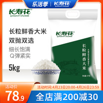 Long life flower long grain fresh fragrant rice 5KG bags 10 catty of rice-long grain fresh chamomrice rice