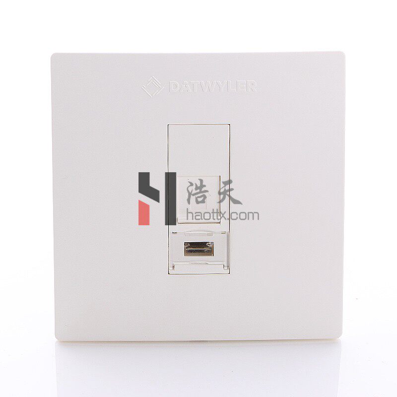 Datwyler Detweiler single-mouth panel flat hole TW848-F86-1KSWH compatible with Keystone module