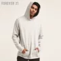 Forever21 mùa xuân và mùa hè 2018 người đàn ông mới của gân dài tay áo len trùm đầu quần áo hoodie