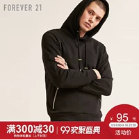 Forever21 mùa xuân và mùa hè 2018 người đàn ông mới của xương sườn dài tay dây kéo áo len trùm đầu áo hoodie nam form rộng