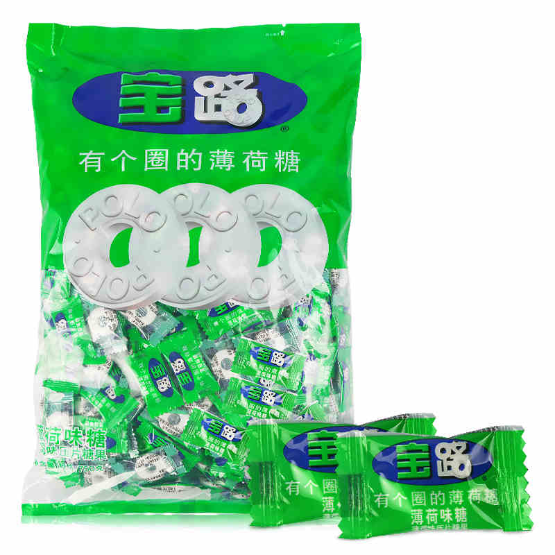 Nestle Treasure Road Sugar with a ring of mint sugar 750g * 3 packs Shuang refreshing breath chewing gum hospitality Sugar-Taobao