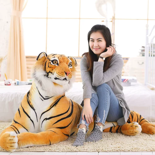 Реалистичная тряпичная кукла, плюшевая игрушка, детская подушка для мальчиков, тигр, подарок на день рождения