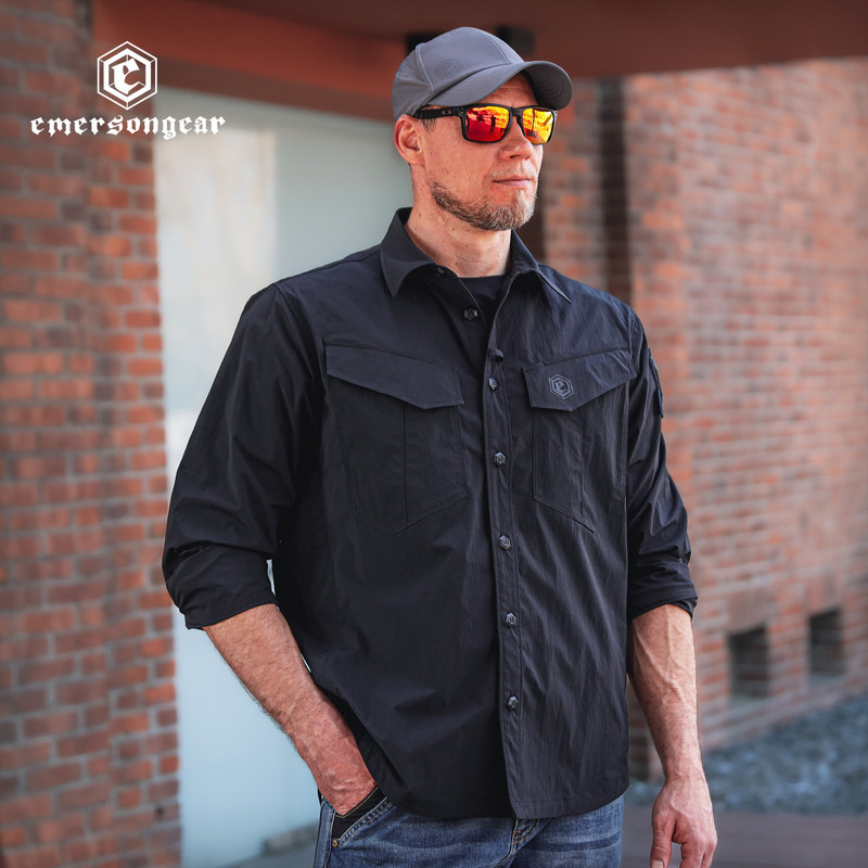 Emerson's 26Th New Product, Predator Shirt, Outdoor Hiking, Sun Protection, Water Repellent, Breathable, Loose-Fitting Tactical Shirt for Men Emerson's 26Th New Product, Predator Shirt, Outdoor Hiking, Sun Protection, Water Repellent, Breathable, Loose-Fitting Tactical Shirt for Men
