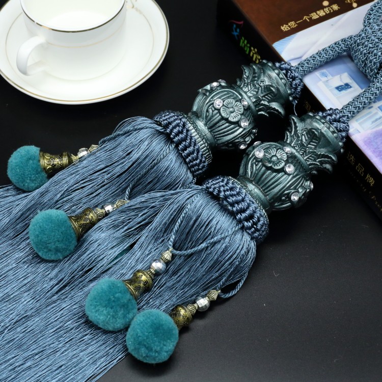 Exquisite bayberry hanging ball curtain strap tied rope curtain hanging ball tied ball curtain accessories accessories curtain buckle