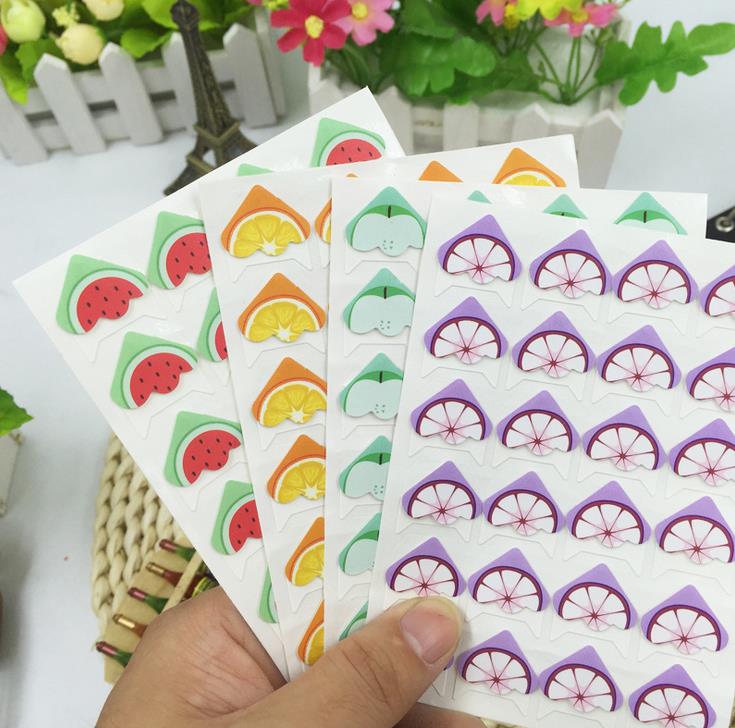 4 Cute Fruit Corner Sticker Series 24 Corner Sticker Wholesale New listed DIY Comic Book Corner Sticker DIY comic book