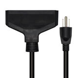 US-регулируемая заглушка One Tow Three Power Cords American Standard 5-15P до 5-15R Удлинительное кабель с 3-позиционным американским сиденьем женщины