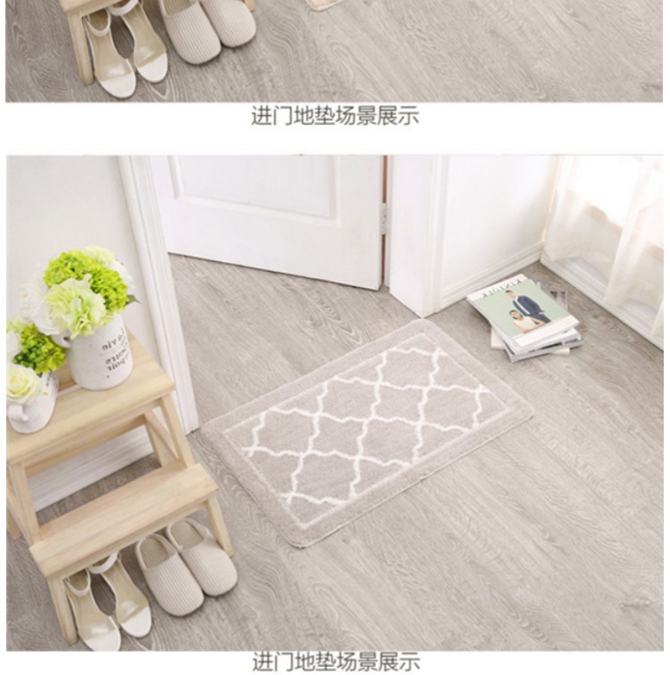 Ins Bắc Âu đơn giản bán tròn thấm phòng tắm mat cửa mat cửa ra vào mat mat chống trượt pad máy có thể giặt - Thảm sàn xốp nền nhà