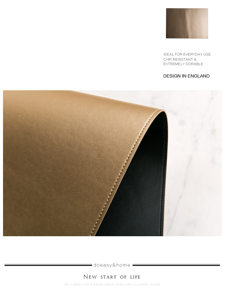 Đôi sáng tạo đôi pu da placemat nhà cách nhiệt pad nhà hàng Bộ đồ ăn phương Tây không thấm nước đế lót ly chống trượt khay đựng đồ ăn dặm cho bé