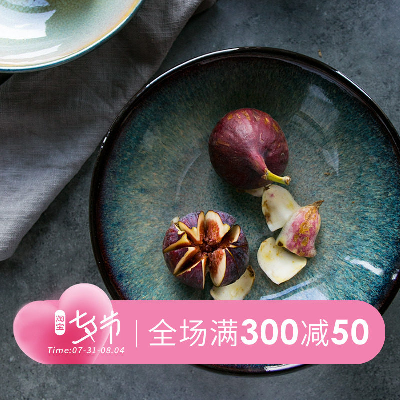 Duyi Danya Day-style cutlery ceramic rice bowls single creative retro light mouth bowls red Italian pasta bowls for home