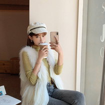 Whole leather raccoon hair car vest fur vest women 2020 autumn and winter New raccoon hair weaving long fashion vest