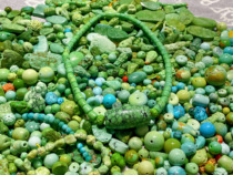 A high porcelain rapeseed yellow carving bergamot lotus passion seed round bead barrel beads beads accessories SF