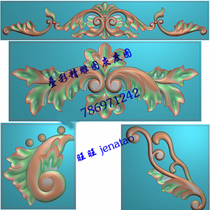 Eurostyle floral door flower finely carved figure corner flower applique with floral relief map grayscale fig.