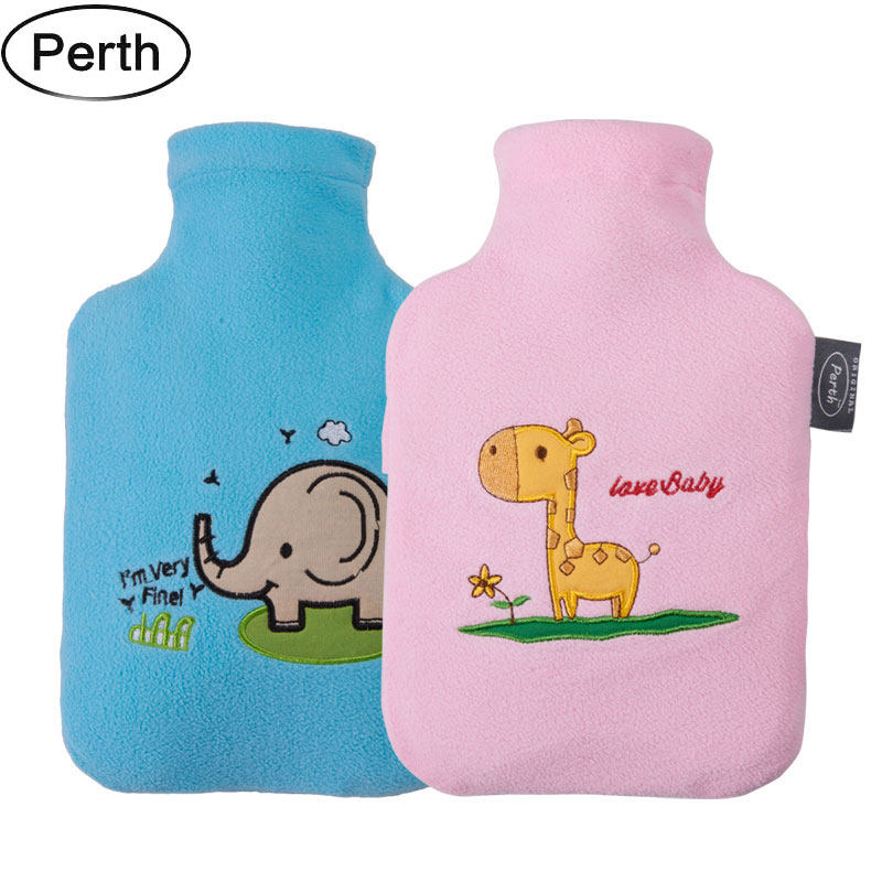 borth Possell small cartoon hot water bottle filling water warm water bag flushing mini hot water bottle filling water hand warmer