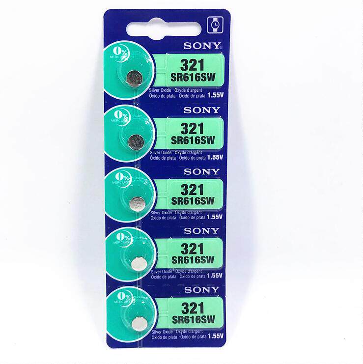 SONY Sony knob batteries 321 SR616SW 1 55V silver oxide battery handwatch battery