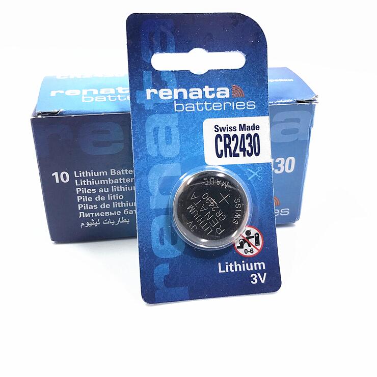 Swiss Renata Original Imported Car Remote Control Button BATTERY CR2430 CAR KEY 3V LITHIUM BATTERY