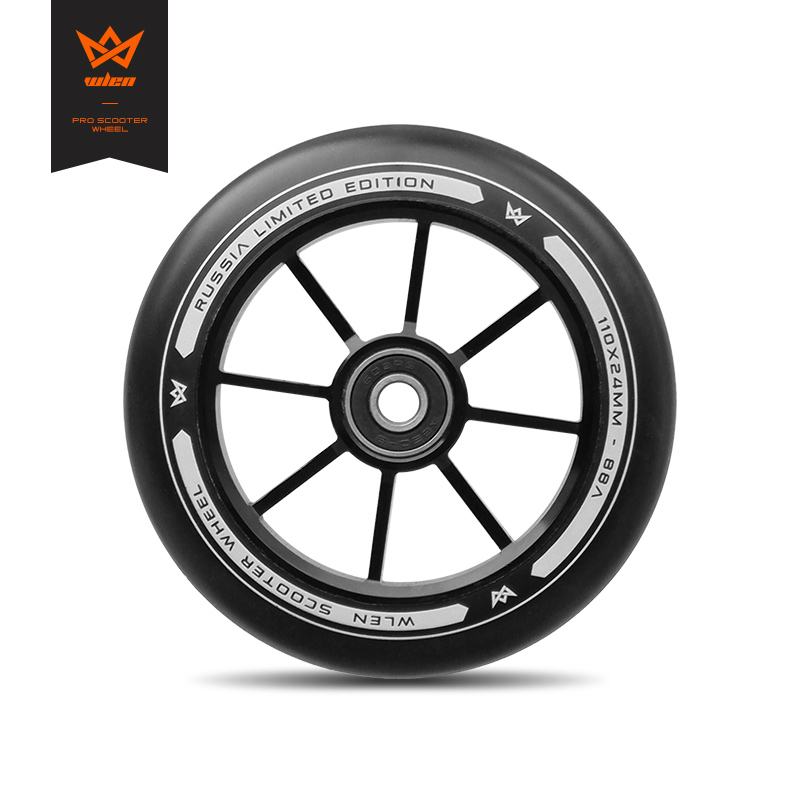 American Brands Wlen Professional Limit Scooter Aluminum Alloy High Strength Abrasion Resistant PU Wheel Wheels 110 × 24mm-Taobao