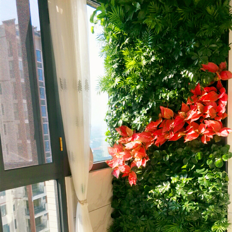 Custom indoor outfall automatic drip irrigation system plant wall seed flower plant flower pot flower wall balcony green planting wall combined wall