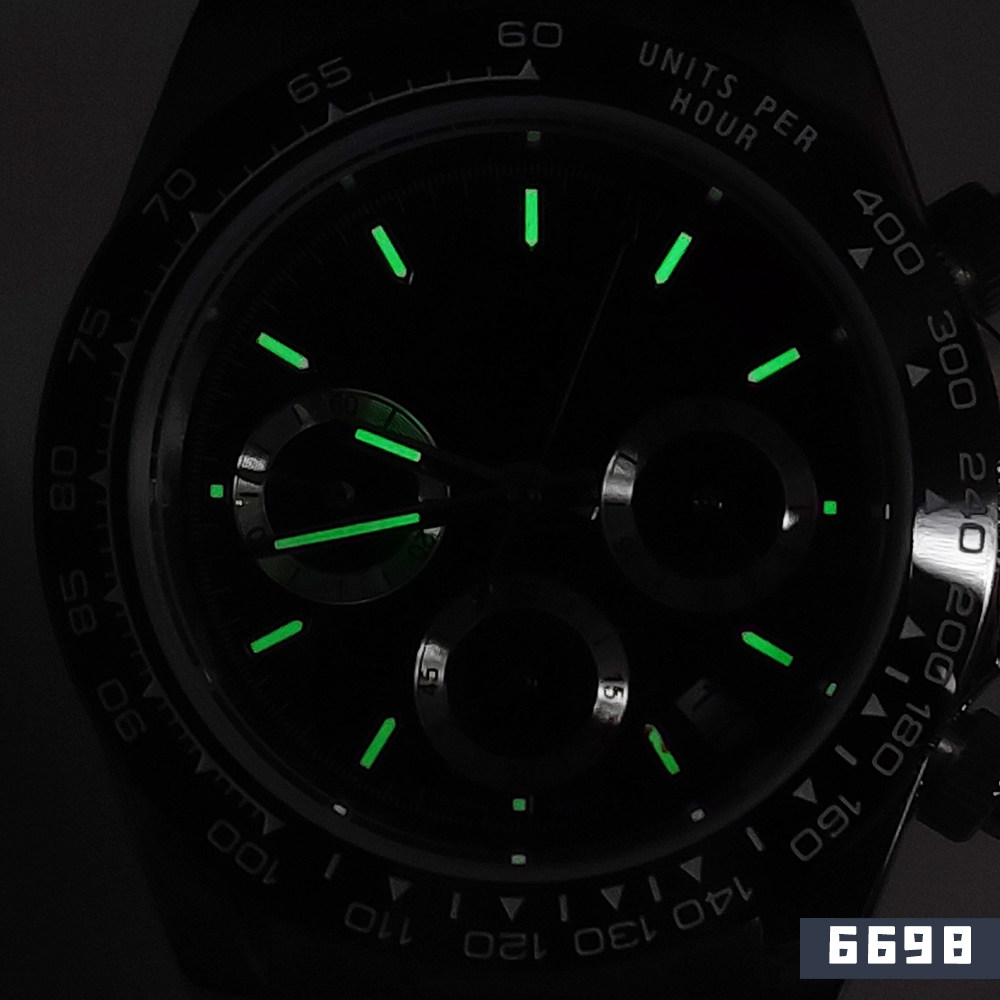 Аксессуары 39mm手表表壳全套+中光钢带 代用精工石英vk63机芯改装配件蓝宝石 Parnsrpe