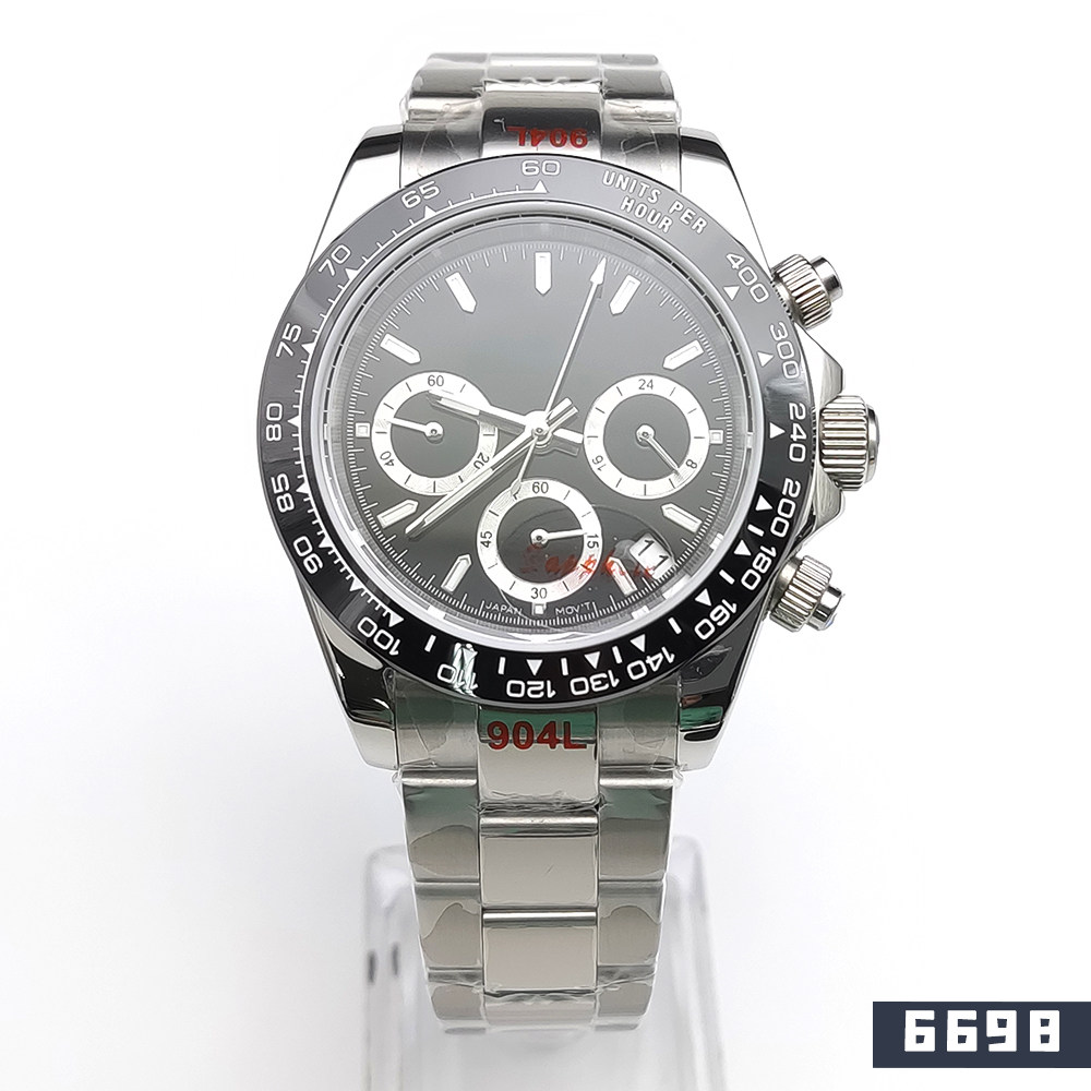 Аксессуары 39mm手表表壳全套+中光钢带 代用精工石英vk63机芯改装配件蓝宝石 Parnsrpe