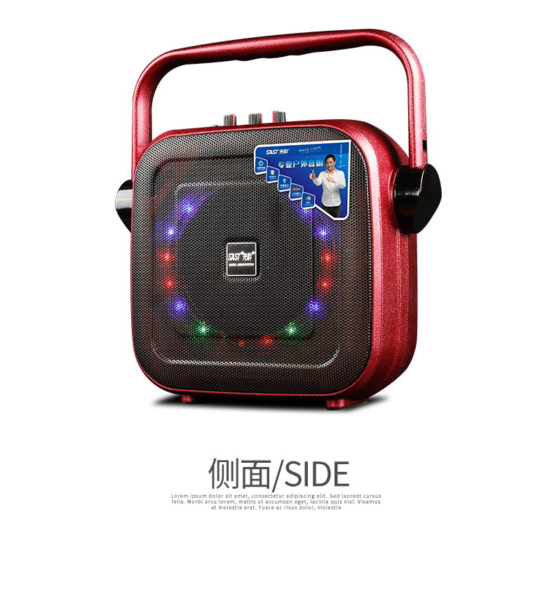 thiết bị thu phát wifi Máy nghe nhạc cầm tay Yushchenko ST-605A nhảy vuông cầm tay Bluetooth âm thanh không dây đèn ống di động - Trình phát TV thông minh củ phát wifi bằng sim
