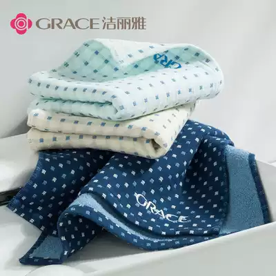 Jielia towel 97g cotton single-sided gauze back Terry double-layer untwisted face towel 8548