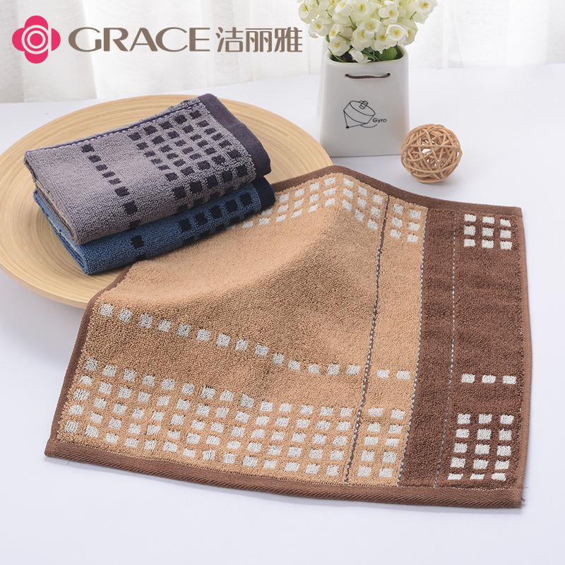 Clean Lija Pure Cotton Squared Towel Pure Cotton Wash Face Home Small Square Full Cotton Square Hand Towel 6105