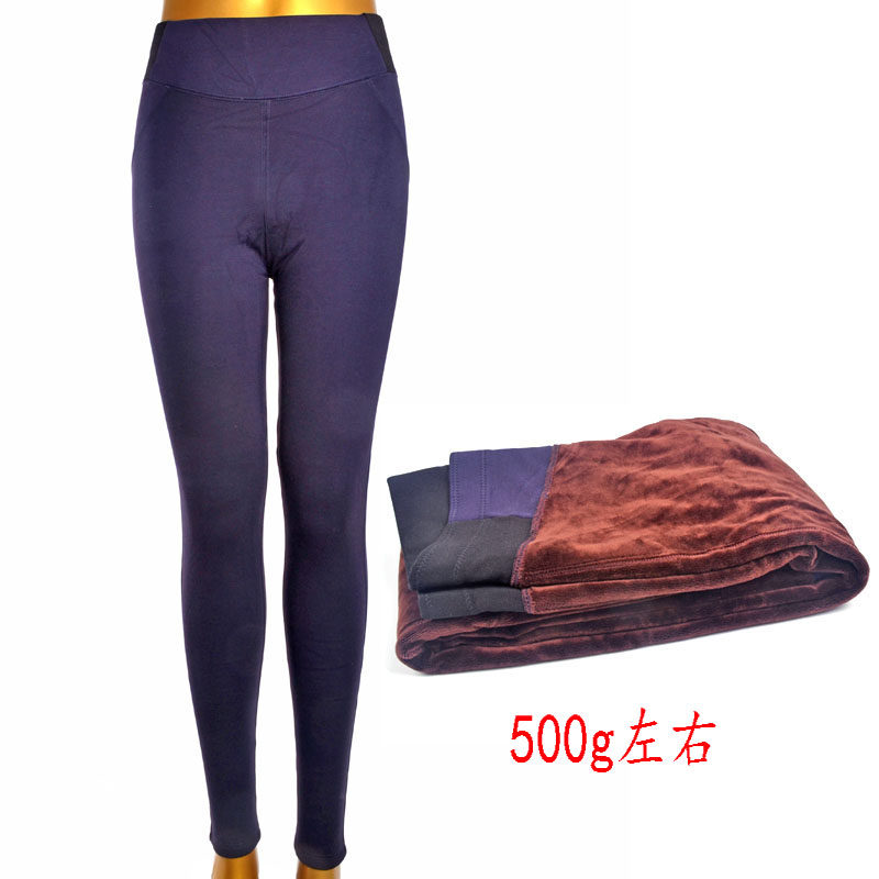 Clear Kurt Sells Beauty Centuries-old Warm Pants Plus Suede Thickened Fashion Roman cloth Wearing Fashion Pants slim fit 4205