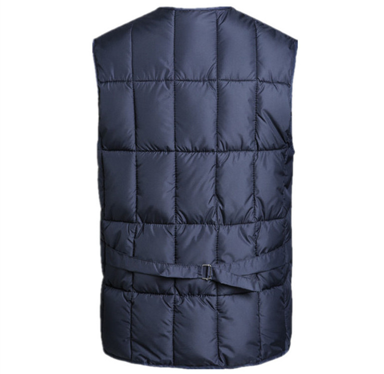 Mẫu nam mùa thu đông xuống áo vest cotton trung niên nhiều túi cổ chữ V dày ấm vest vest rộng áo khoác vest nam hàn quốc