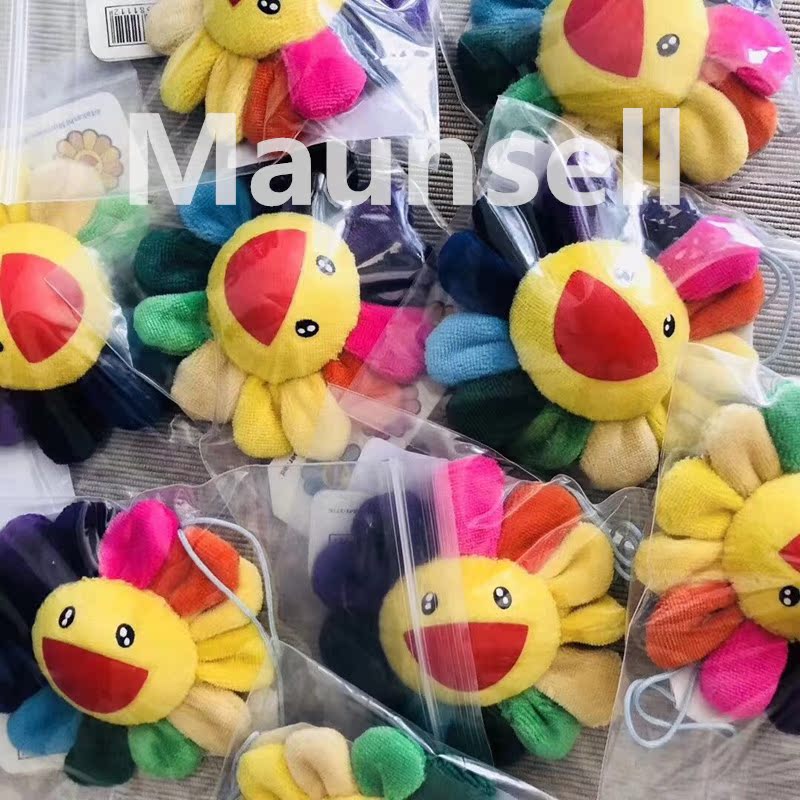 Sun Flower Huachenyu với cùng một đầy màu sắc KaikaiKiki Murakami 8 brooch pin mặt dây chuyền thời trang đường phố Nhật Bản