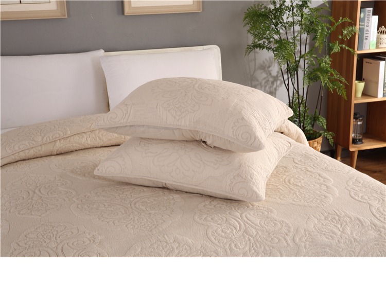 Xuất khẩu chăn bông cotton phong cách châu Âu thêu quilting là ba mảnh quilted beded bông đơn giản giường điều hòa không khí ra giường